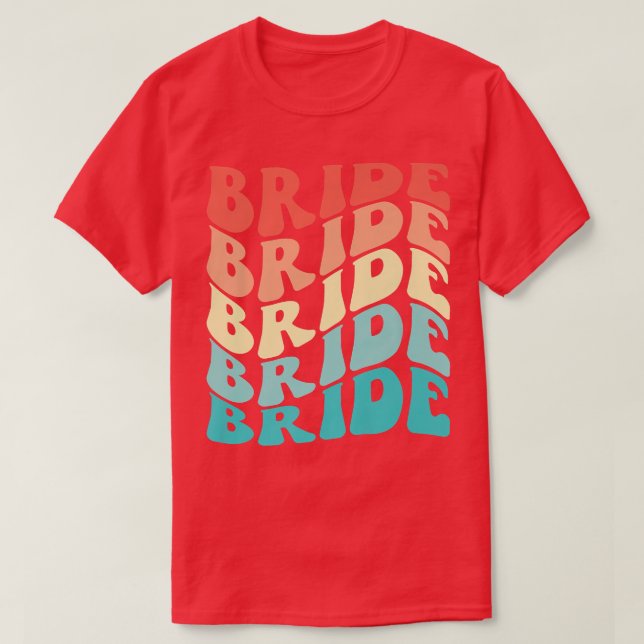 Camiseta Noiva Eu Faço Equipe Retro Despedida de Solteira D (Frente do Design)