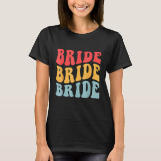 Camiseta Noiva Eu Faço Tripulação Retro Despedida de Soltei
