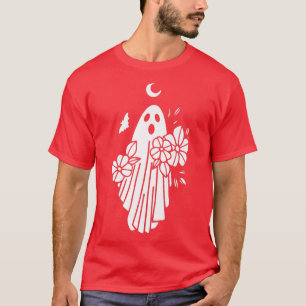 Camiseta Noiva Fantasma Fantasia Preguiçosa de Halloween Di