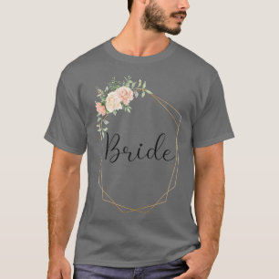 Camiseta Noiva Feminina Festa de Despedida Rosas Pastel Noi