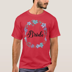 Camiseta Noiva Festa da Galinha Coroa Floral Equipe Noiva C