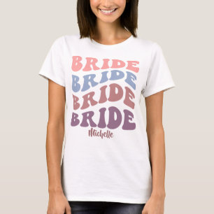 Camiseta Noiva - Festa de Despedida de Solteira. Nome editá