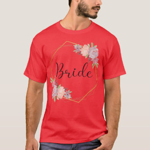 Camiseta Noiva Festa de Despedida de Solteiro Flores Noiva 