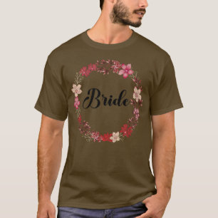 Camiseta Noiva Festa de Galinha Coroa Floral Equipe Noiva 2