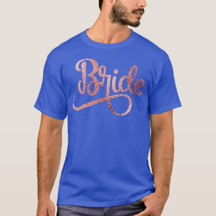 Camiseta NOIVA Festa de Noivado Fau Dourado Rosa