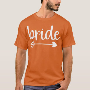 Camiseta Noiva Flecha Engraçada Festa de Casamento e Bachel
