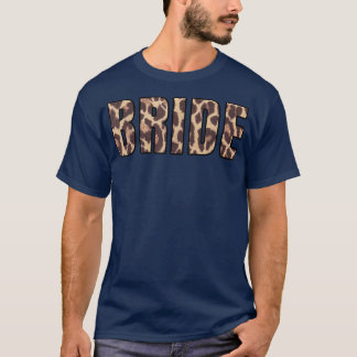 Camiseta Noiva Fofa Estampa de Leopardo Festa de Despedida