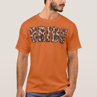 Camiseta Noiva Fofa Estampa de Leopardo Festa de Despedida