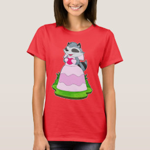 Camiseta Noiva Guaxinim Coração Casamento