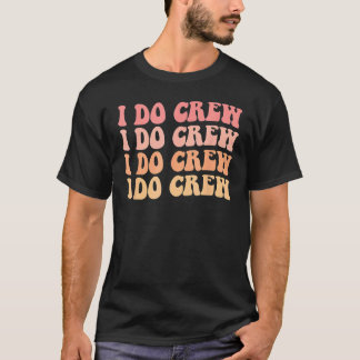 Camiseta Noiva Infantil Eu Faço a Tripulação Retro Despedid