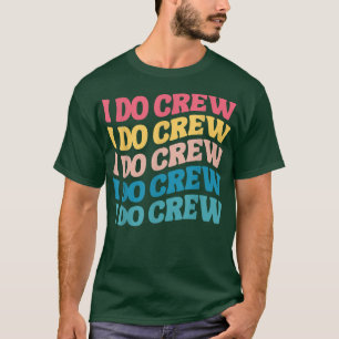 Camiseta Noiva Infantil Eu Faço Tripulação Retro Despedida