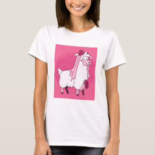 Camiseta Noiva Lhama