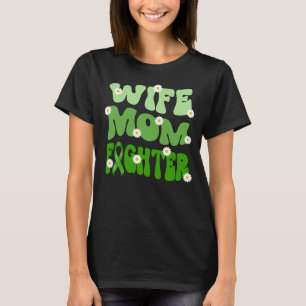 Camiseta noiva mãe lutando contra a consciência da saúde me