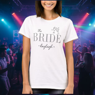 Camiseta Noiva Minimalista Moderna Roteiro Despedida de Sol