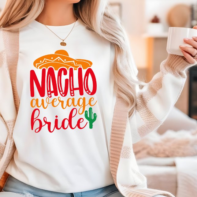 Camiseta Noiva Nacho Média Sombrero Espanhol Casamento Dive (Criador carregado)