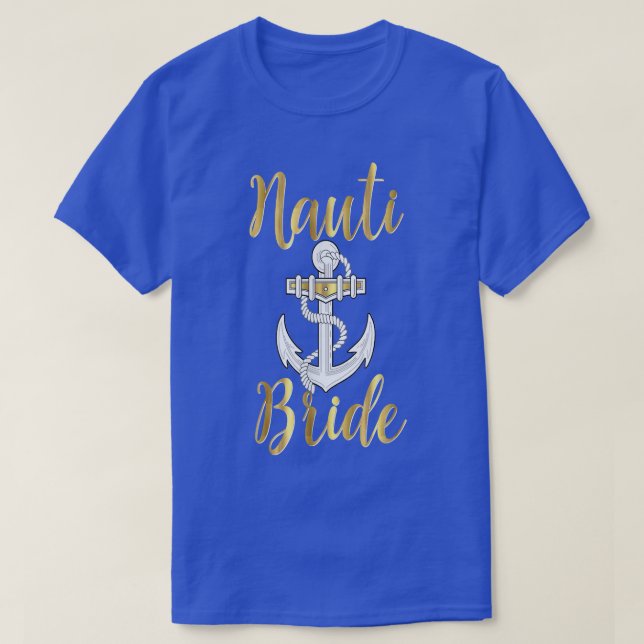 Camiseta Noiva Nauti Casamento Náutico Despedida de Solteir (Frente do Design)
