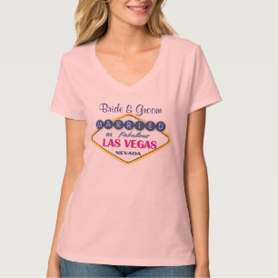 Camiseta Noiva & noivo de Las Vegas - personalize