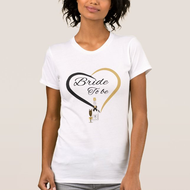 Camiseta Noiva para ser Festa de solteira T-Shirt (Frente)