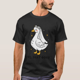 Camiseta Noiva Pata Boba Prestes a Casar Ganso de Casamento