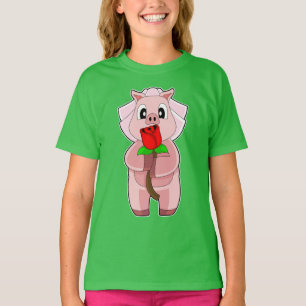 Camiseta Noiva Porca Rosa Casamento