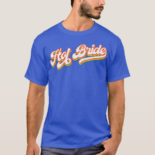 Camiseta Noiva Quente Feminina  Estiloso Retro 12 Conjunto 