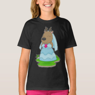 Camiseta Noiva Rena Coração Casamento