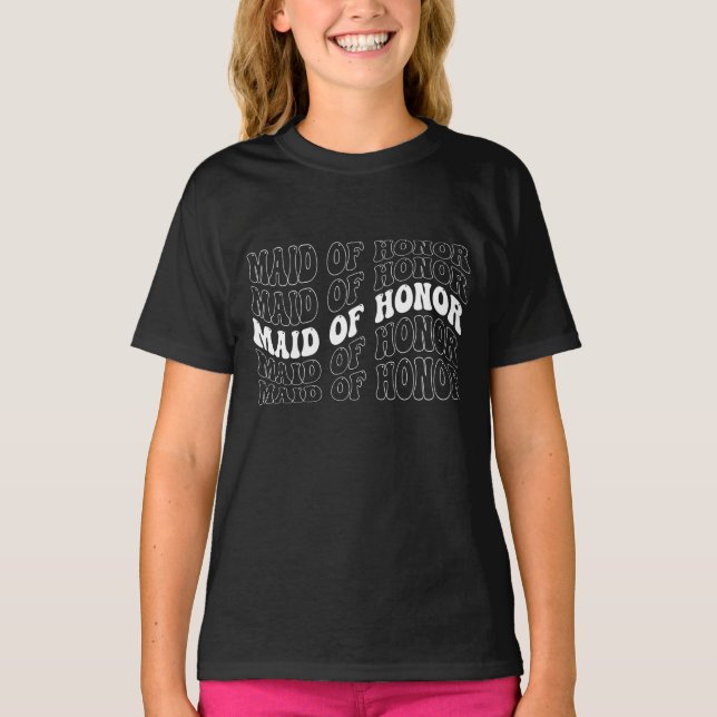 Camiseta Noiva Retro Dama de Honra (Frente)