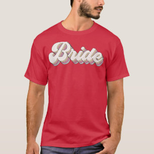 Camiseta Noiva Retro Fofa Dama de Honra Festa de Despedida