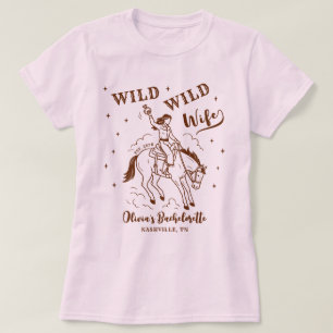 Camiseta Noiva Selvagem Festa de Solteira Western