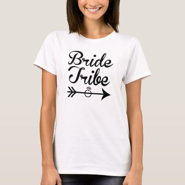 Camiseta Noiva Tribe Bridesmaid feminina (Frente)