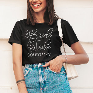Camiseta Noiva Tribo Caligrafia Nome Script
