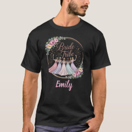 Camiseta Noiva Tribo Nome Personalizado Festa de Despedida 