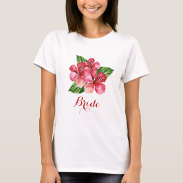 Camiseta Noiva Tropical Botânica, Hibiscus