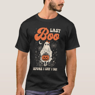 Camiseta Noiva Último Boo Renda Fantasma Despedida de Solte
