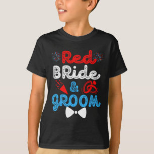 Camiseta Noiva Vermelha E Casamento Engraçado De Casamento