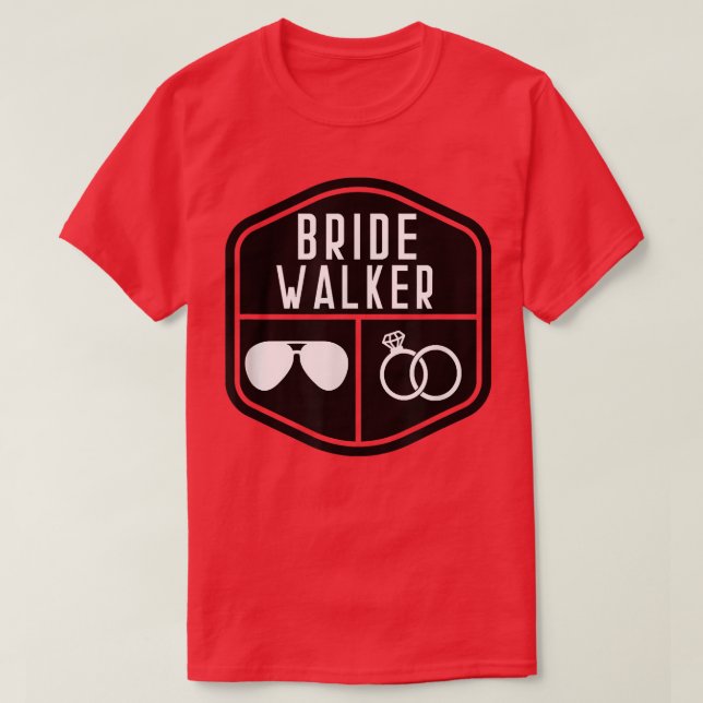 Camiseta Noiva Walker Pai do Casamento Solteiro da Noiva (Frente do Design)