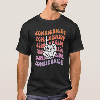 Camiseta Noiva Zumbi Até que a Morte Nos Separe Despedida d