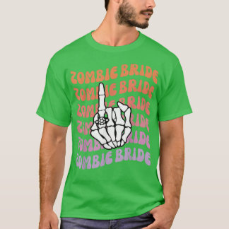 Camiseta Noiva Zumbi Até que a Morte Nos Separe Despedida d