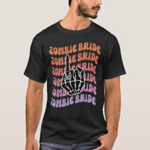 Camiseta Noiva Zumbi Até que a Morte Nos Separe Festa de De