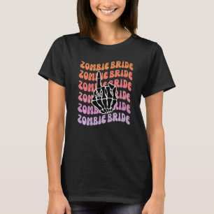 Camiseta Noiva Zumbi Até que a Morte Nos Separe Festa de De