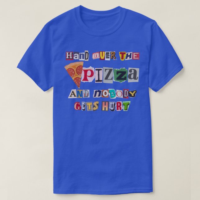Camiseta Noivado da Festa de Pizza Engraçada para Jovens Jo (Frente do Design)