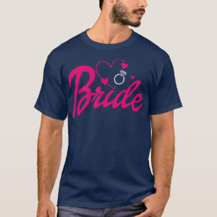 Camiseta Noivado de Anúncio de casamento de noiva, Funny B