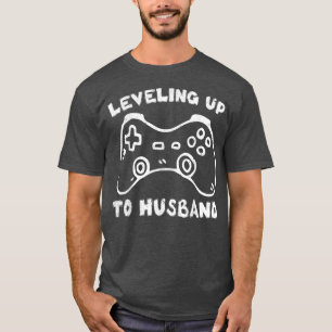 Camiseta Noivado de Mens para Jogo de Vídeo do Groom Engraç
