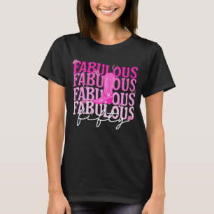 Camiseta Noivado Ocidental Fabuloso Cinquenta Boot Pink Cow
