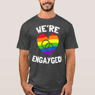 Camiseta Noivado Wex27re Engayged para Gay