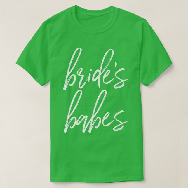 Camiseta Noivas Bebês  Damas de Honra Festa de Despedida de (Frente do Design)