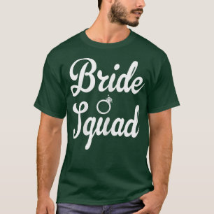 Camiseta Noivas Divertidas da Noiva Esquadrão Festa de Desp