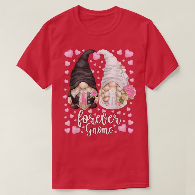 Camiseta Noivas e Noivos Gnomos de Casamento Únicos - Diver (Frente do Design)