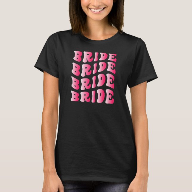 Camiseta Noivas Eu Faço Equipe Retro Despedida de Solteira  (Frente)