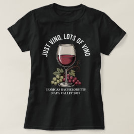 Camiseta Noivas Personalizadas Just Vino Napa Damas de Honr